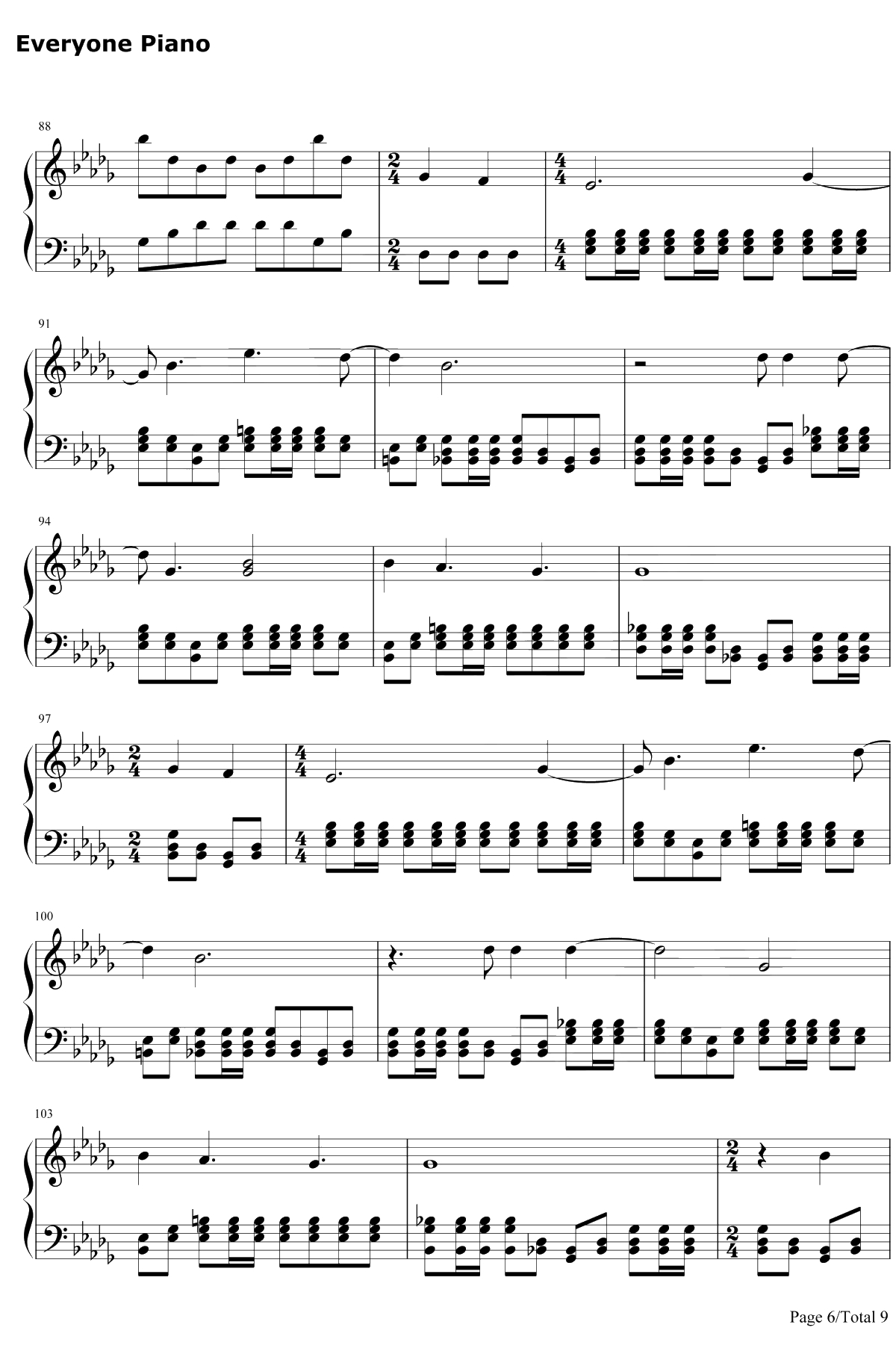 Welcome Home钢琴谱-RadicalFace6