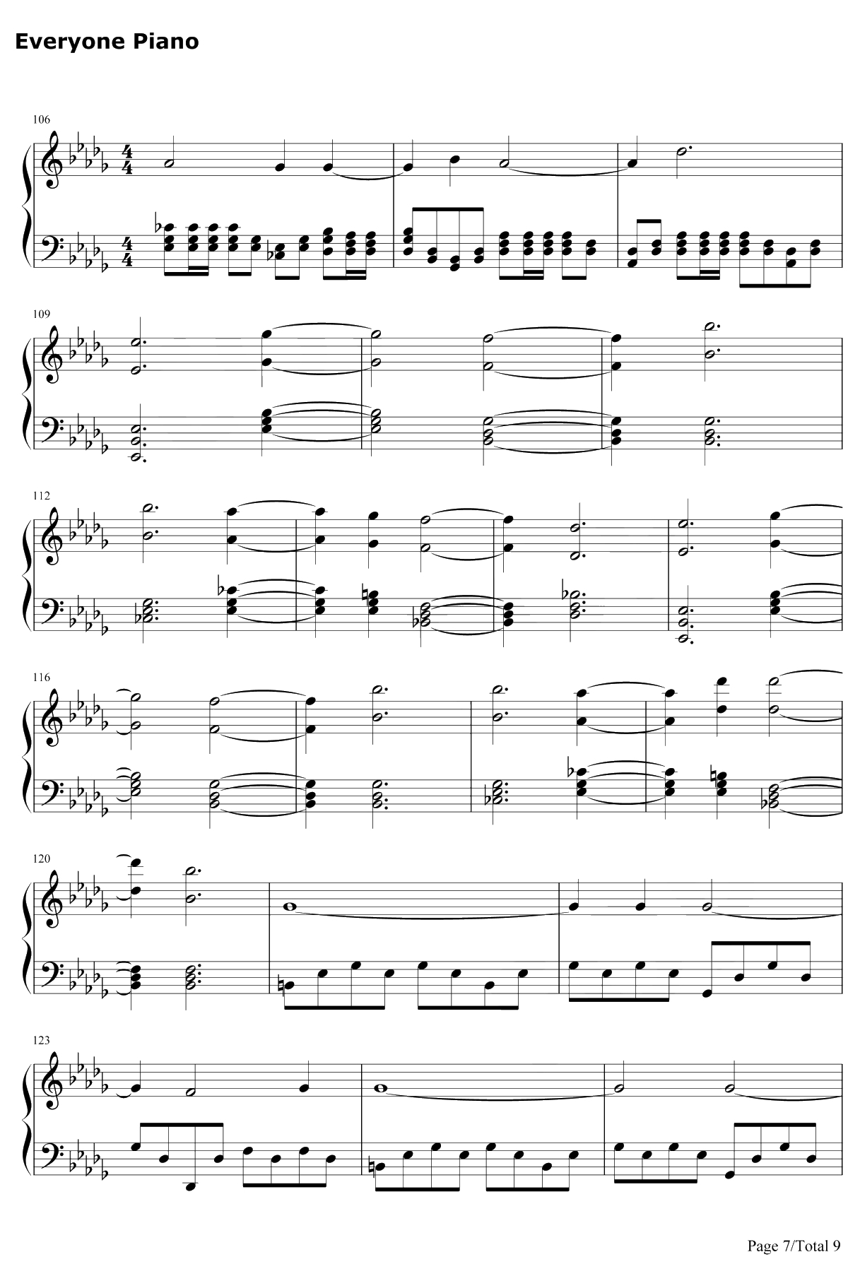 Welcome Home钢琴谱-RadicalFace7