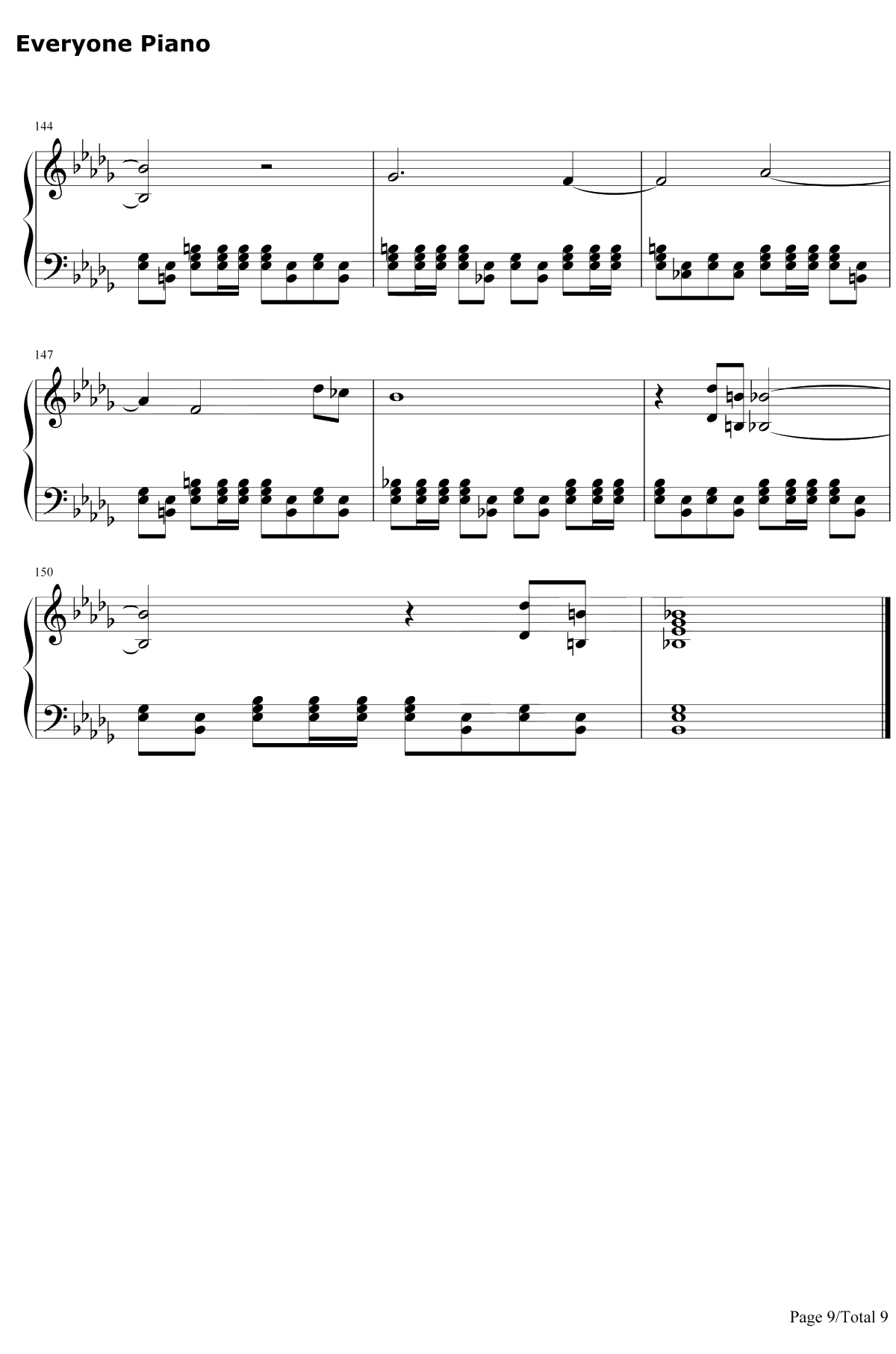 Welcome Home钢琴谱-RadicalFace9