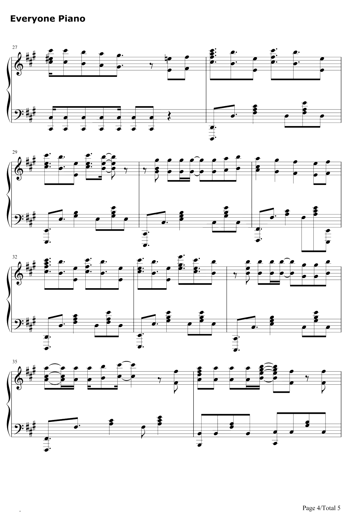 Roar钢琴谱-黑崎真音-魔法禁书目录第三季OP24