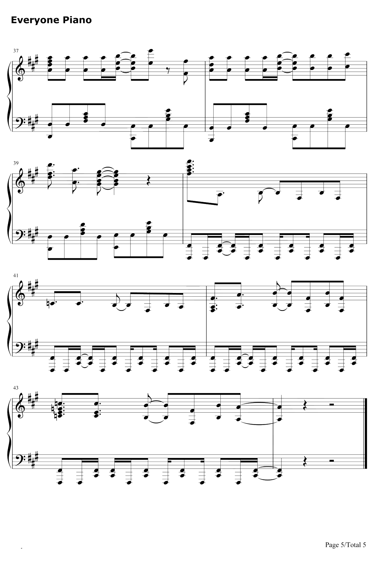 Roar钢琴谱-黑崎真音-魔法禁书目录第三季OP25