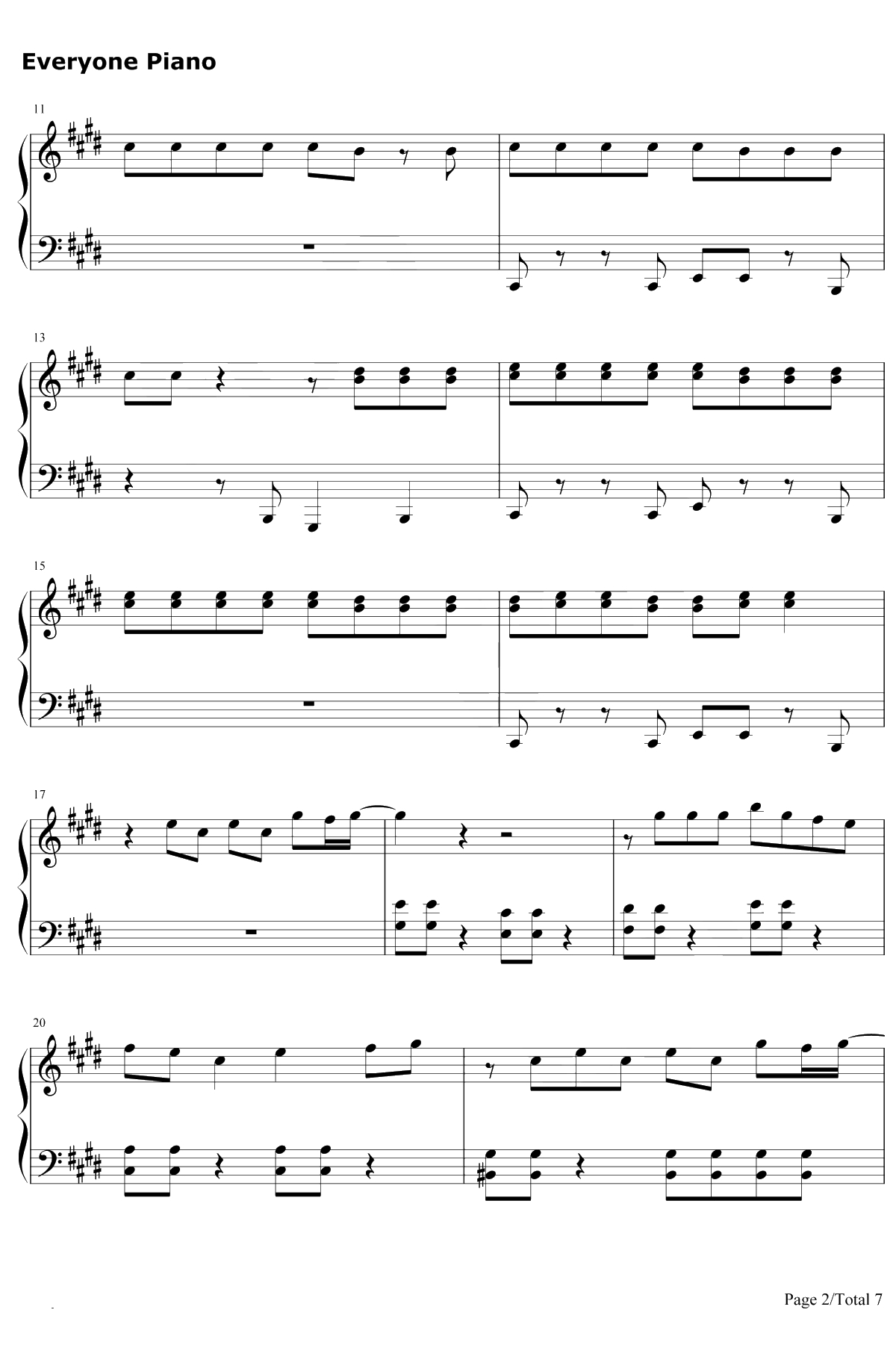 Sucker钢琴谱-JonasBrothers2