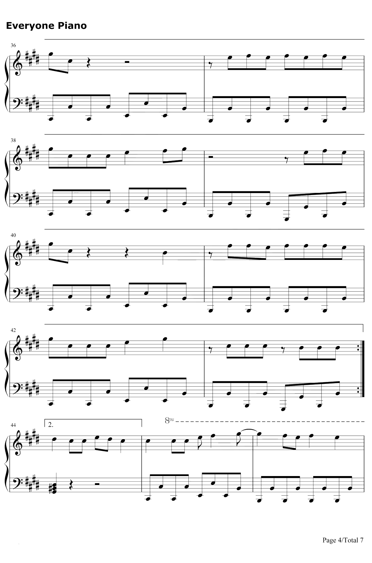 Sucker钢琴谱-JonasBrothers4