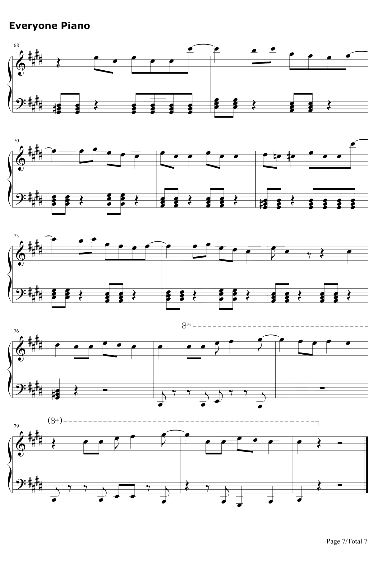 Sucker钢琴谱-JonasBrothers7