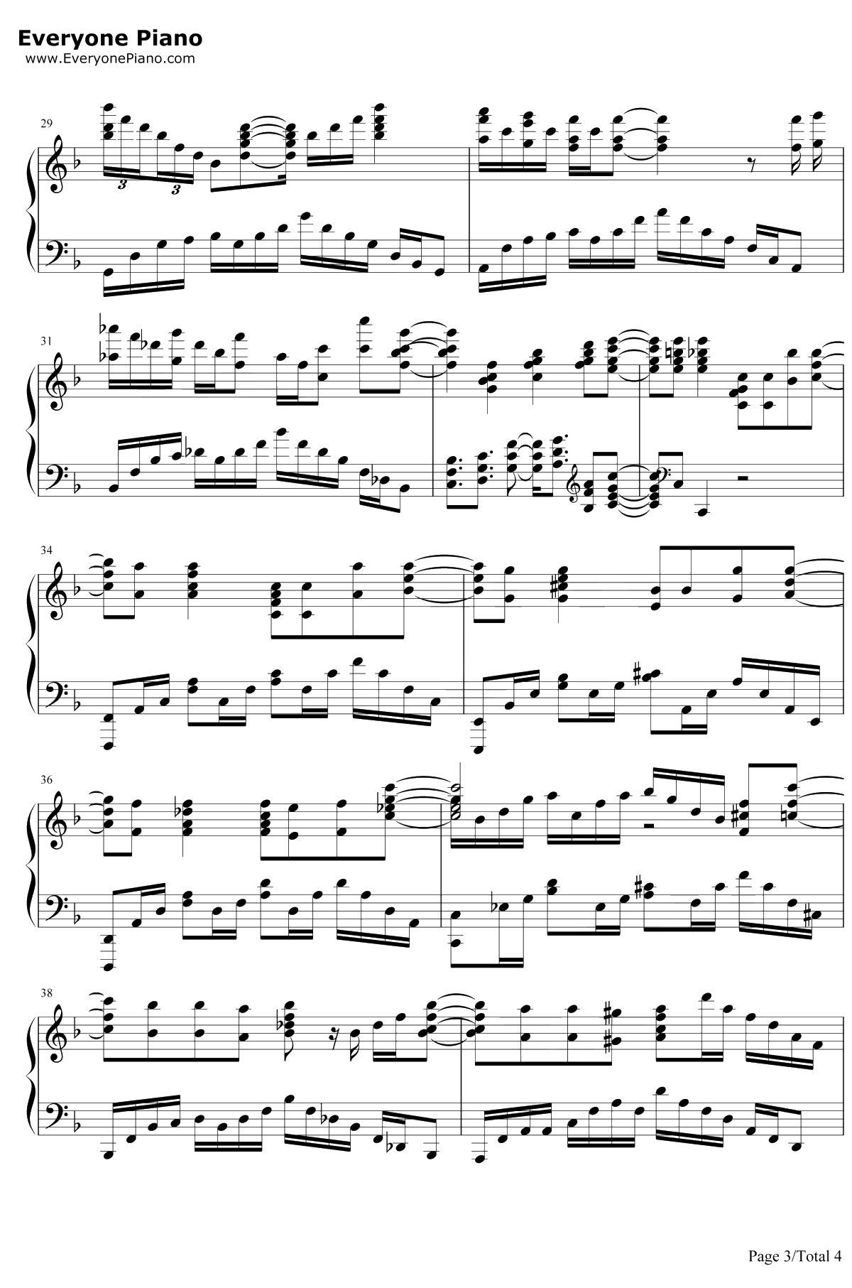 えんどろ～る钢琴谱-勇者Party-ENDRO~OP3