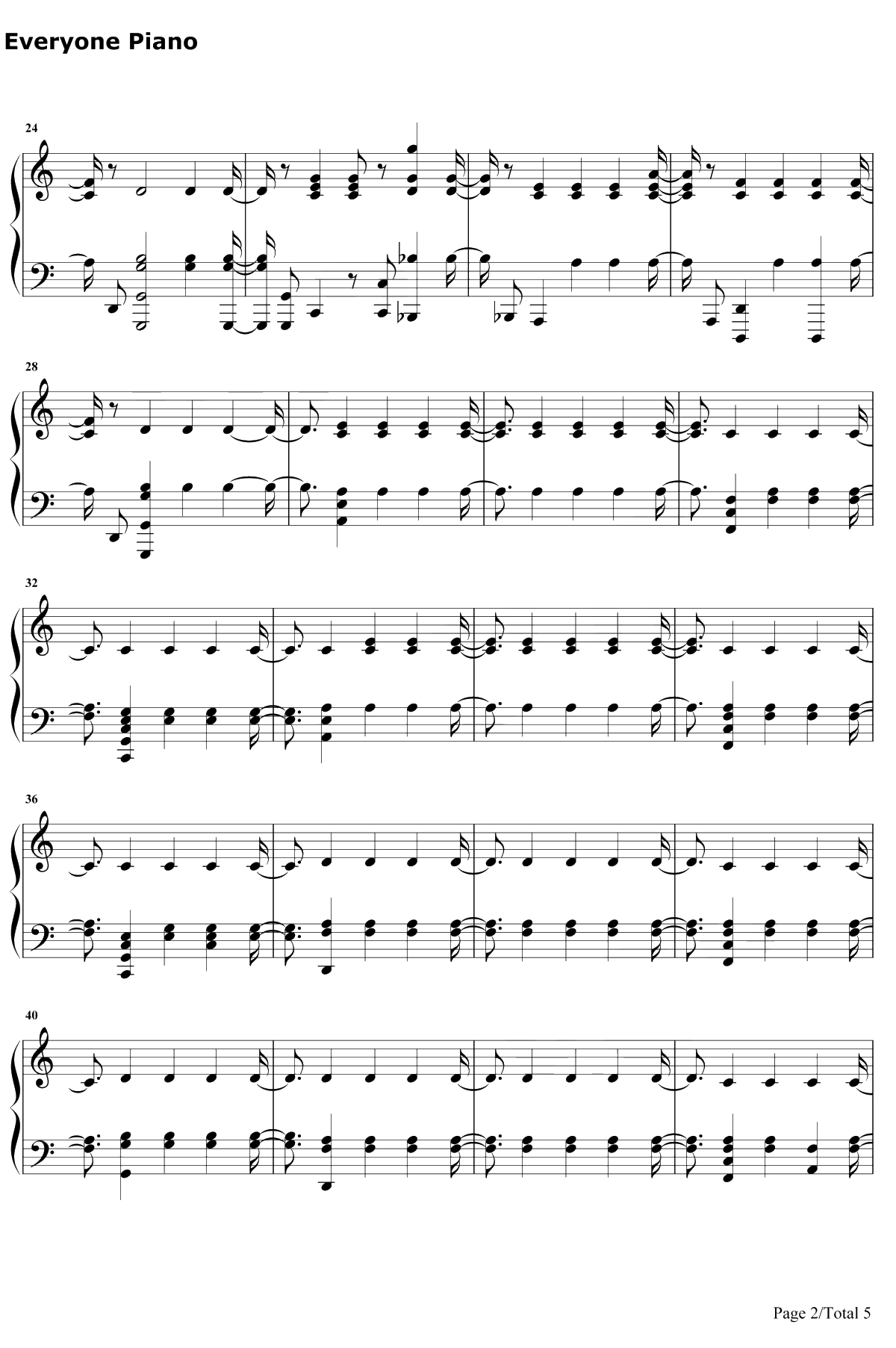 Walk on Water钢琴谱-EminemBeyonce2