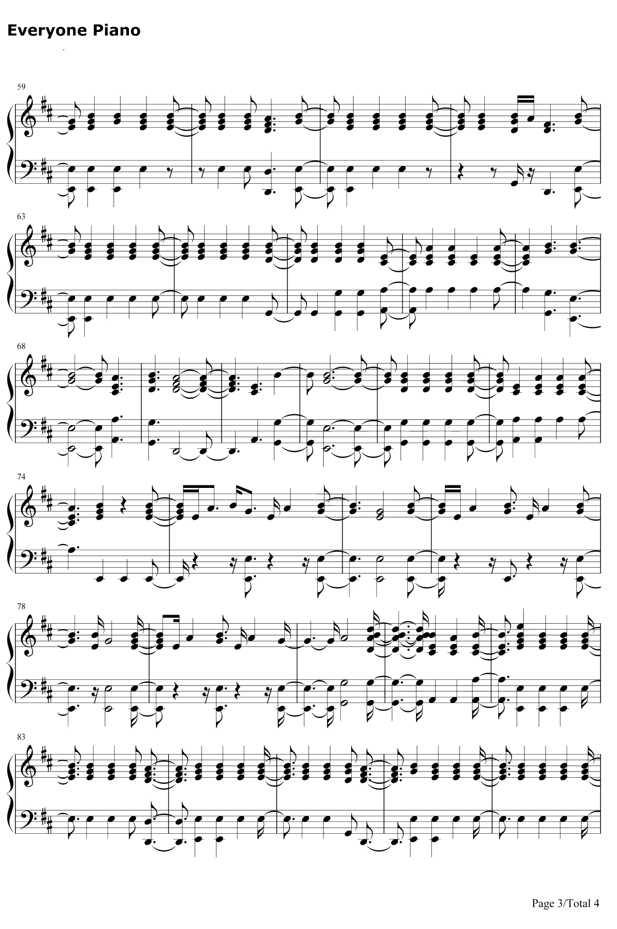 Kiwi钢琴谱-HarryStyles-2017年维多利亚秘密秀秀场音乐3