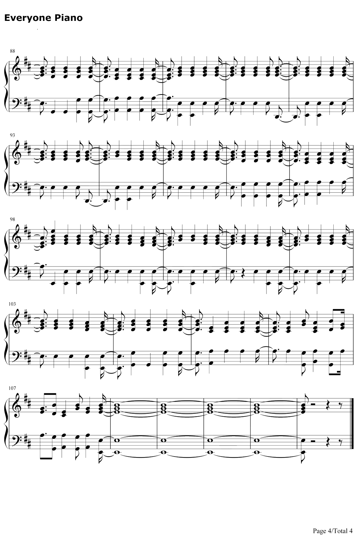 Kiwi钢琴谱-HarryStyles-2017年维多利亚秘密秀秀场音乐4