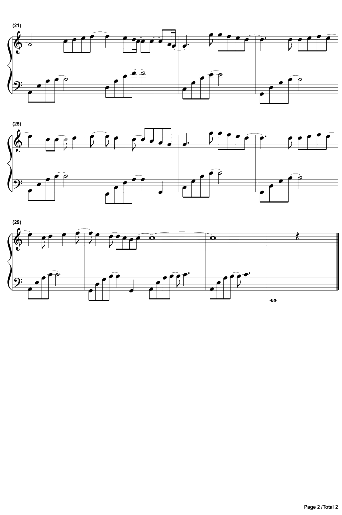 Right Here Waiting钢琴谱-RichardMarx-此情可待2