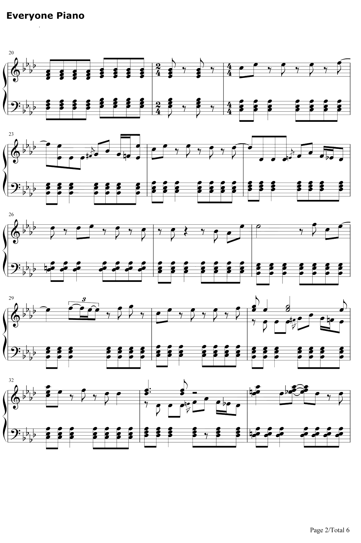 Hooked on aFeeling钢琴谱-BlueSwede-银河护卫队OST2