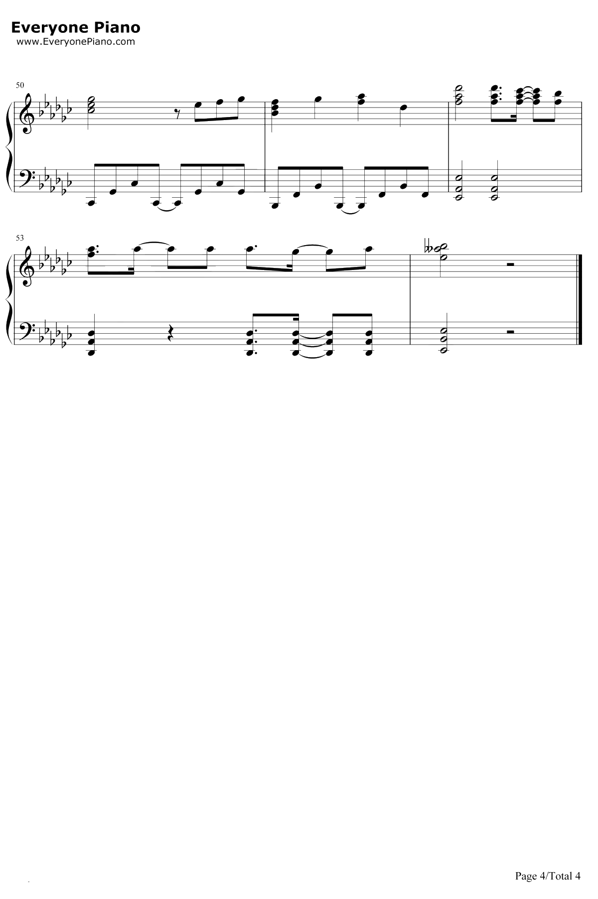 DEAREST DROP钢琴谱-田所梓-末日时在做什么有没有空可以来拯救吗OP4