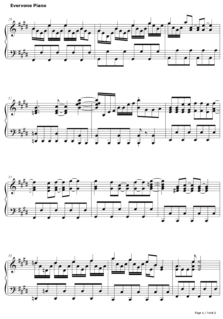 新世界交响楽钢琴谱-さよならポニーテール-斩服少女ED24