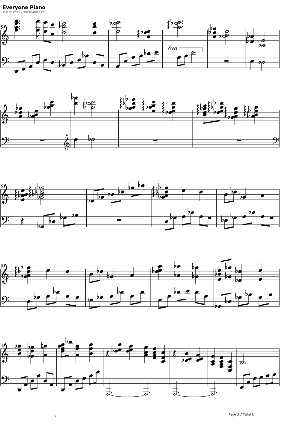 メインテーマ钢琴谱-天门（天門）-云之彼端约定的地方OST12