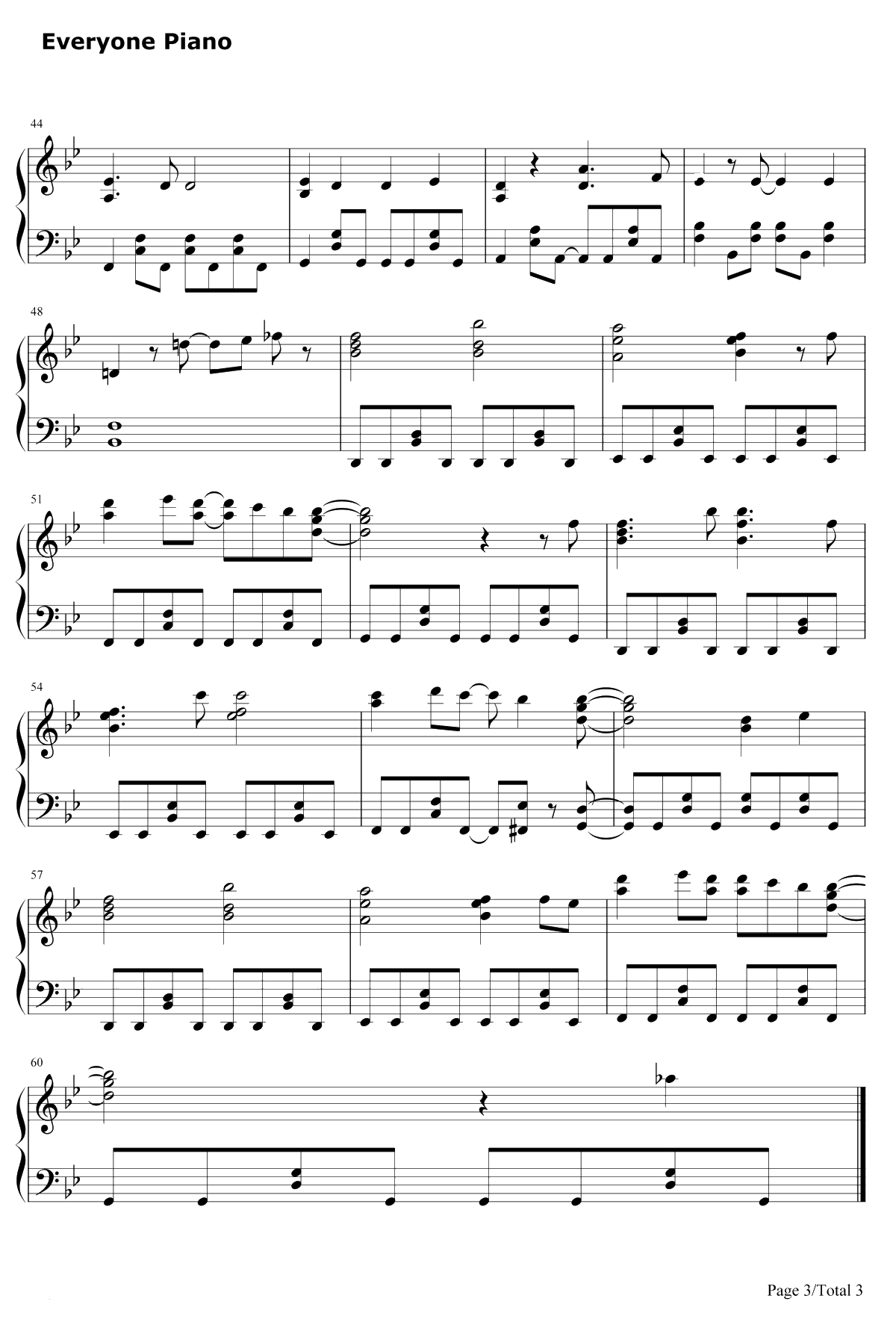 ブラック★ロックシューター钢琴谱-初音ミク3