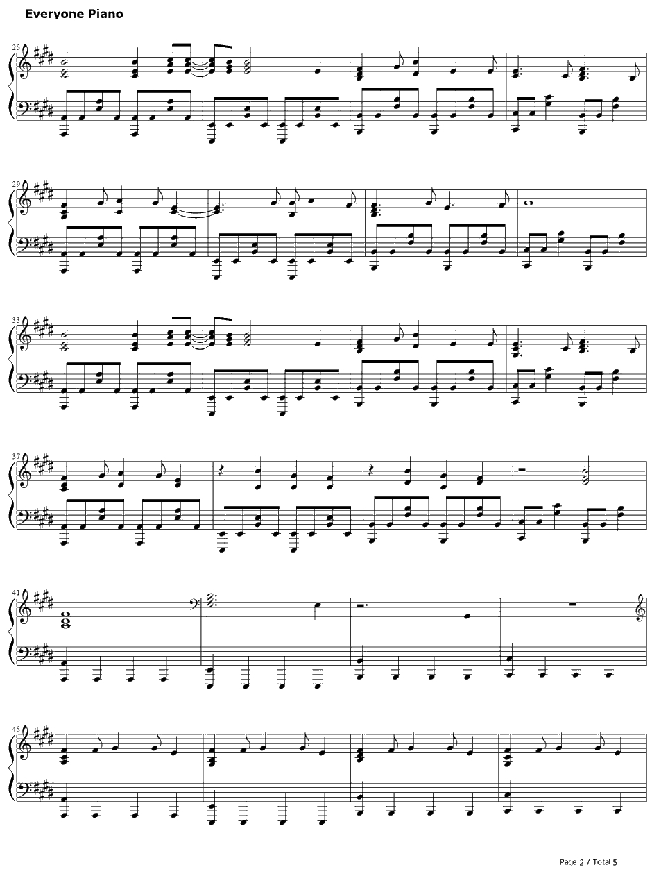 爱think so钢琴谱-初音ミク-愛thinkso2