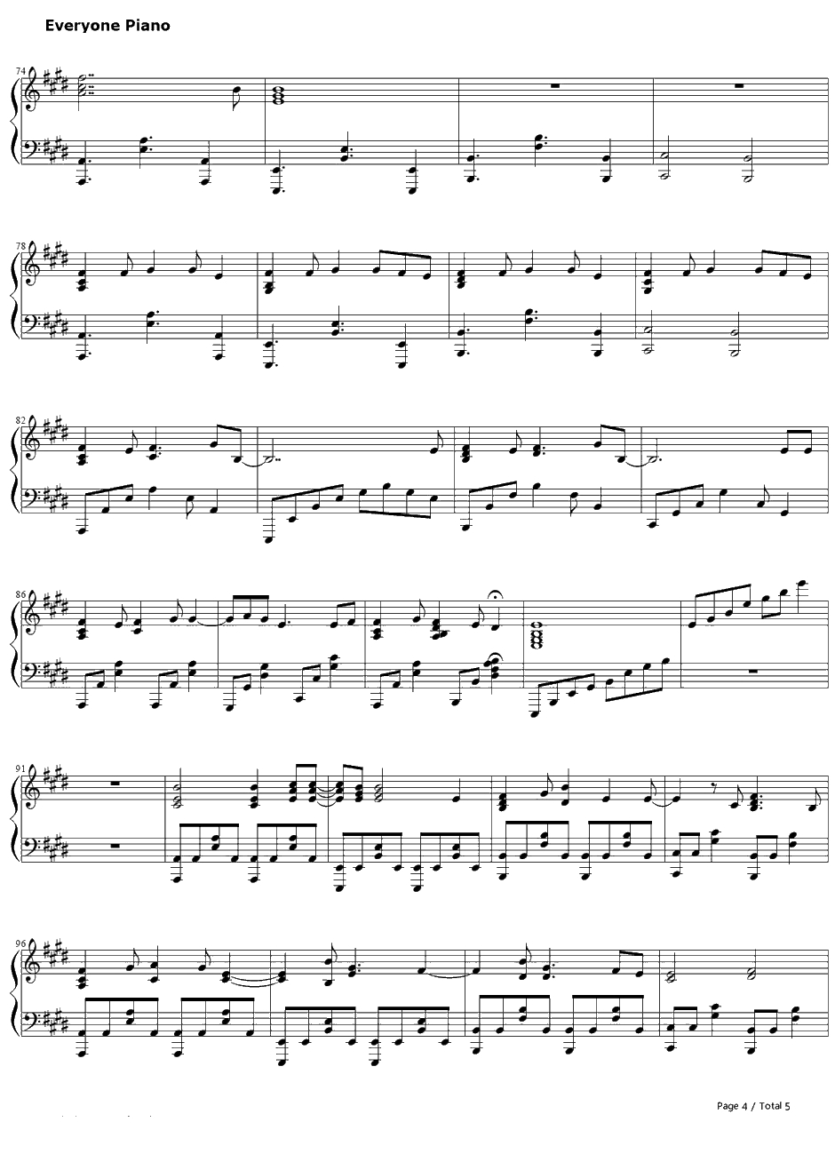 爱think so钢琴谱-初音ミク-愛thinkso4