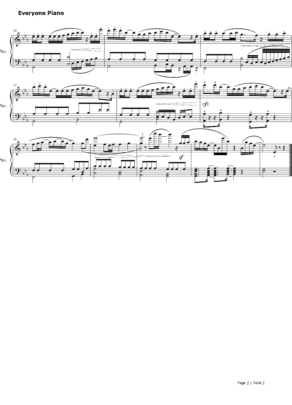 パラダイム钢琴谱-eufonius-Paradigm-心灵链环OP12