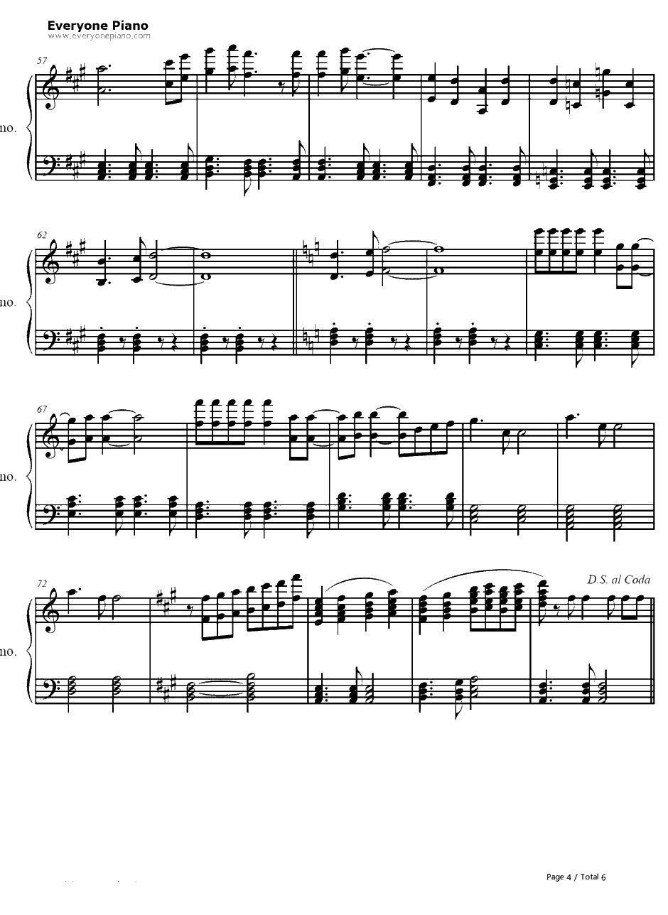 爱·おぼえていますか钢琴谱-饭岛真理-超时空要塞可曾记得爱主题曲4