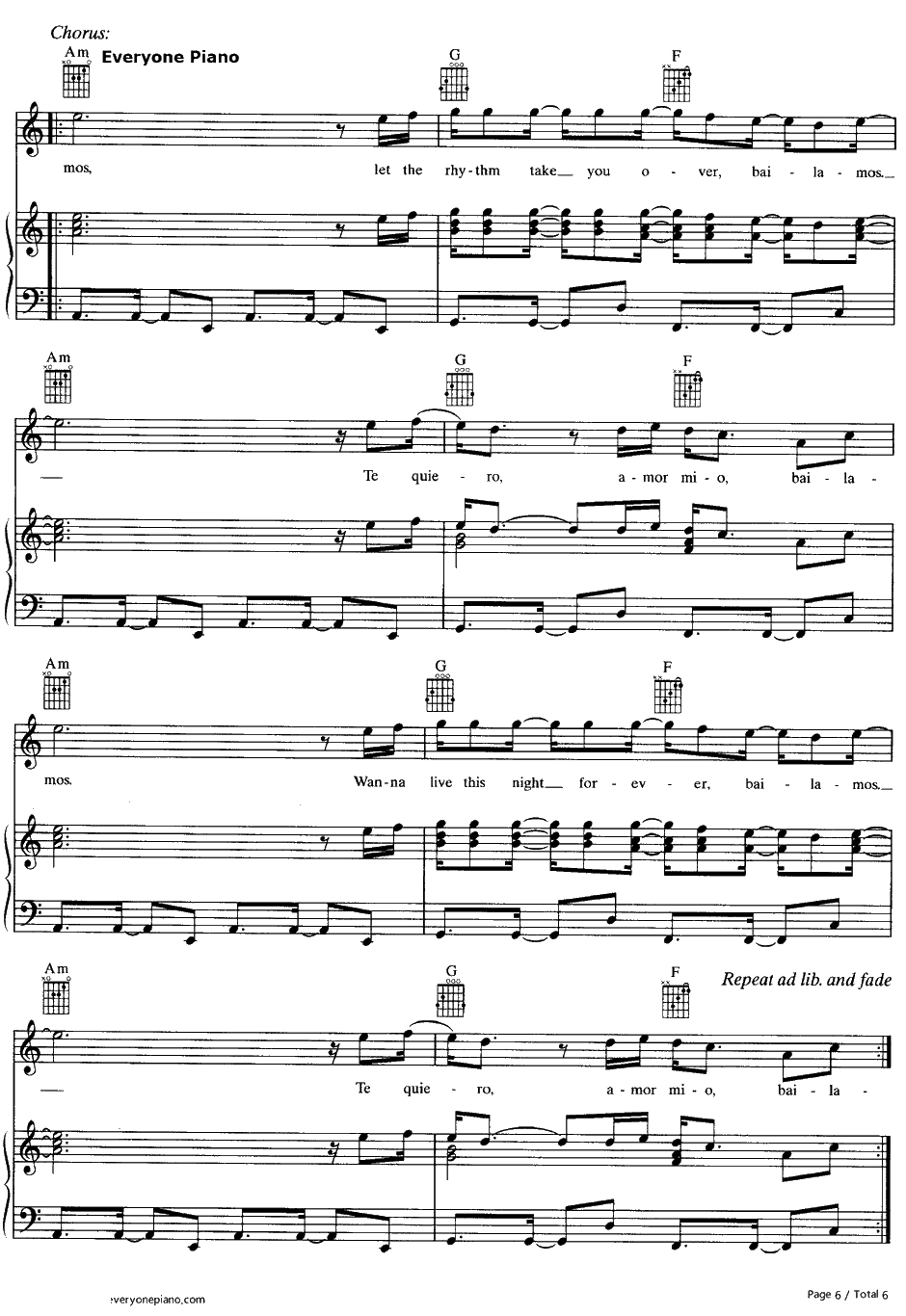 Bailamos钢琴谱-EnriqueIglesias6