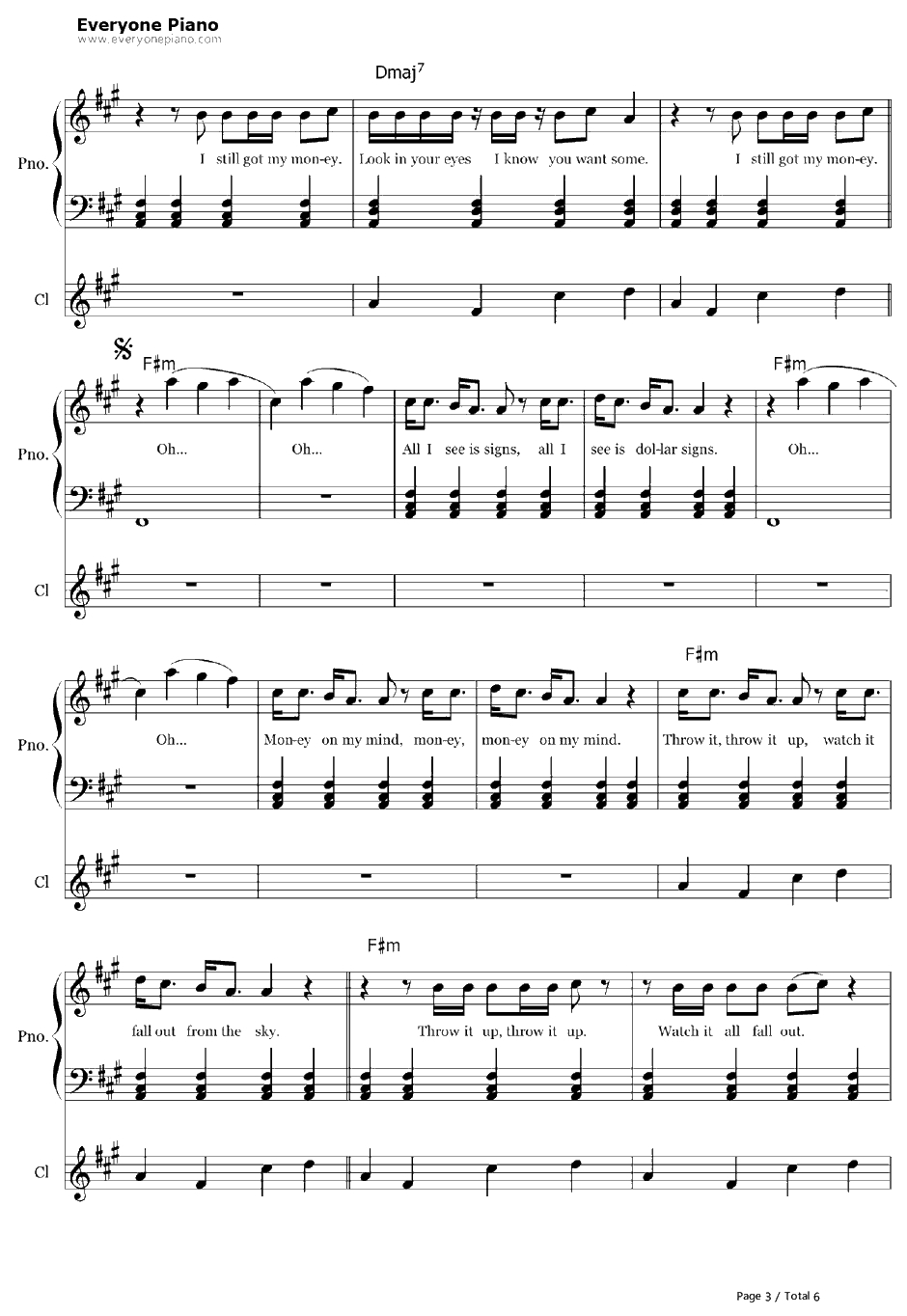 Pour It Up钢琴谱-Rihanna3