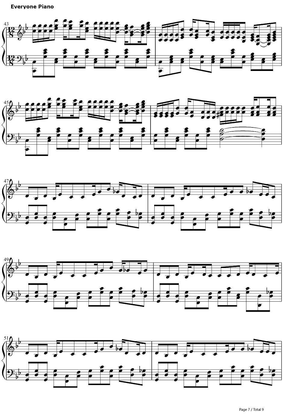 ヴェノマニア公の狂気钢琴谱-恶ノP-神威がくぽ7