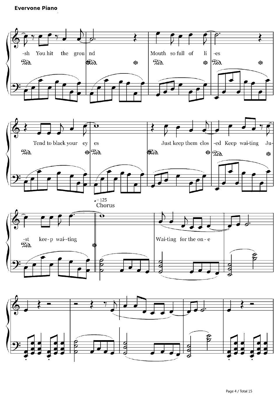 The Day That Never Comes钢琴谱-Metallica4