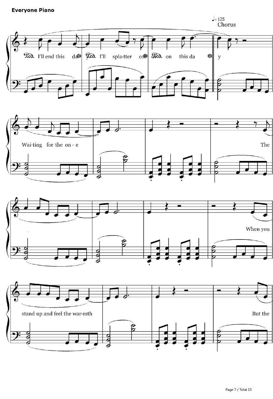 The Day That Never Comes钢琴谱-Metallica7