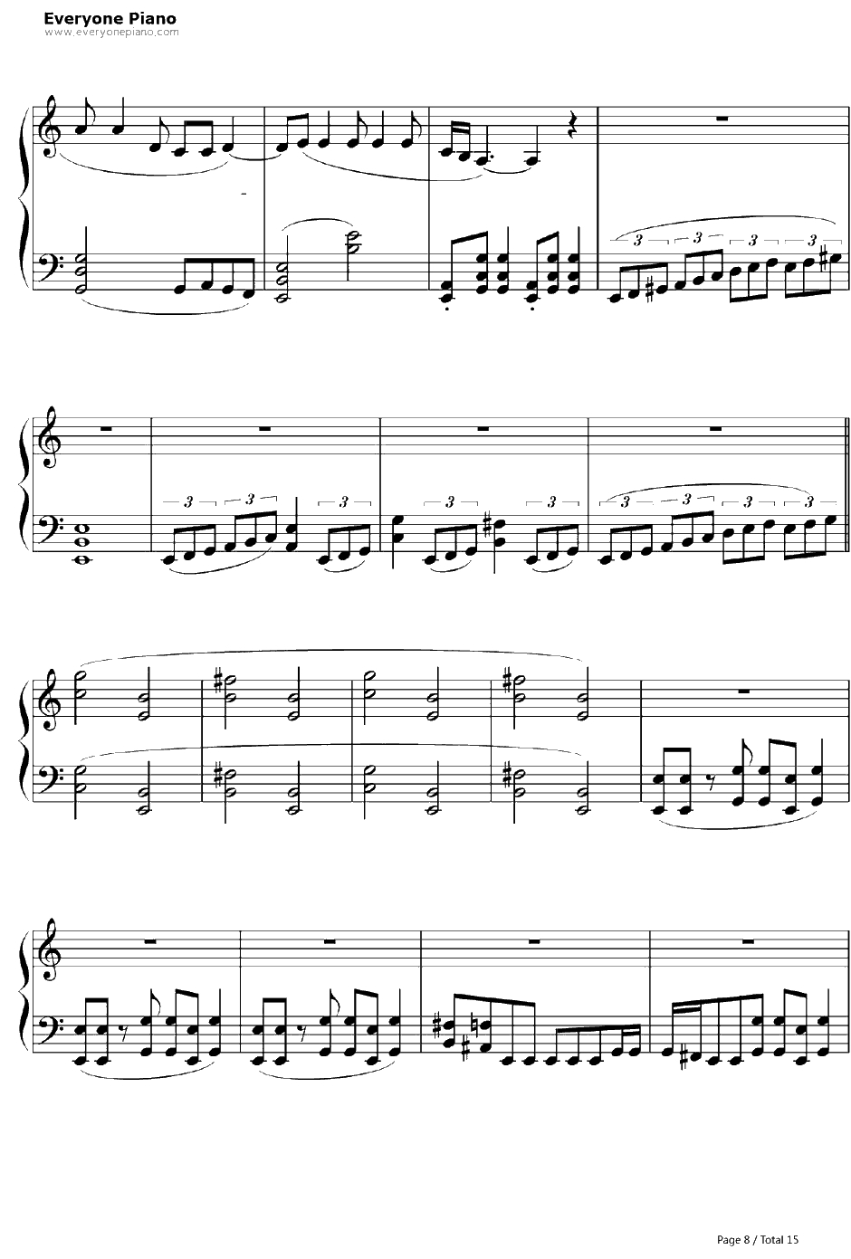 The Day That Never Comes钢琴谱-Metallica8