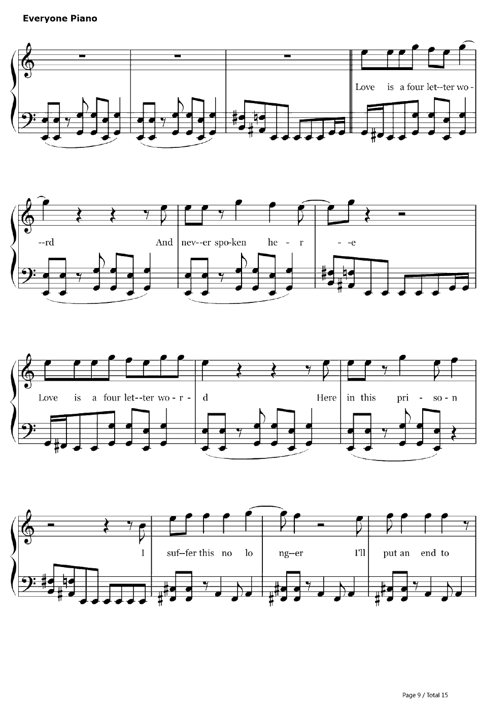 The Day That Never Comes钢琴谱-Metallica9