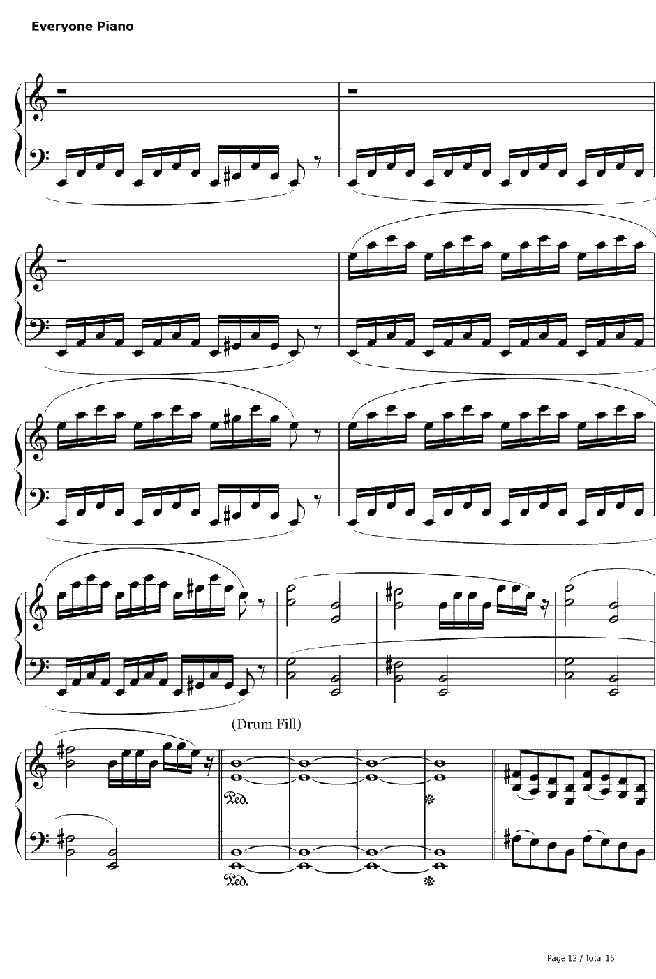 The Day That Never Comes钢琴谱-Metallica12