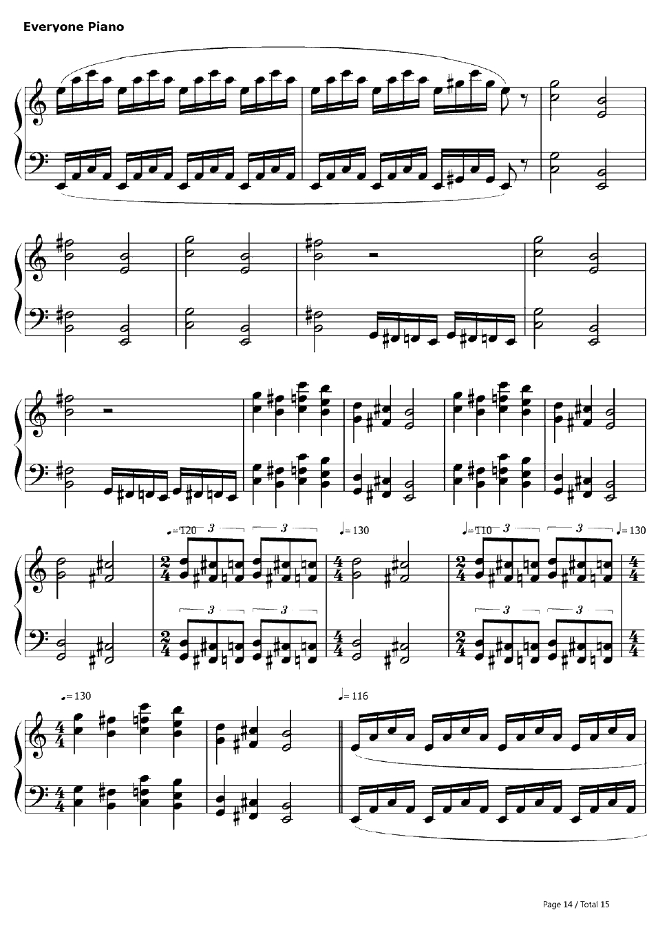 The Day That Never Comes钢琴谱-Metallica14