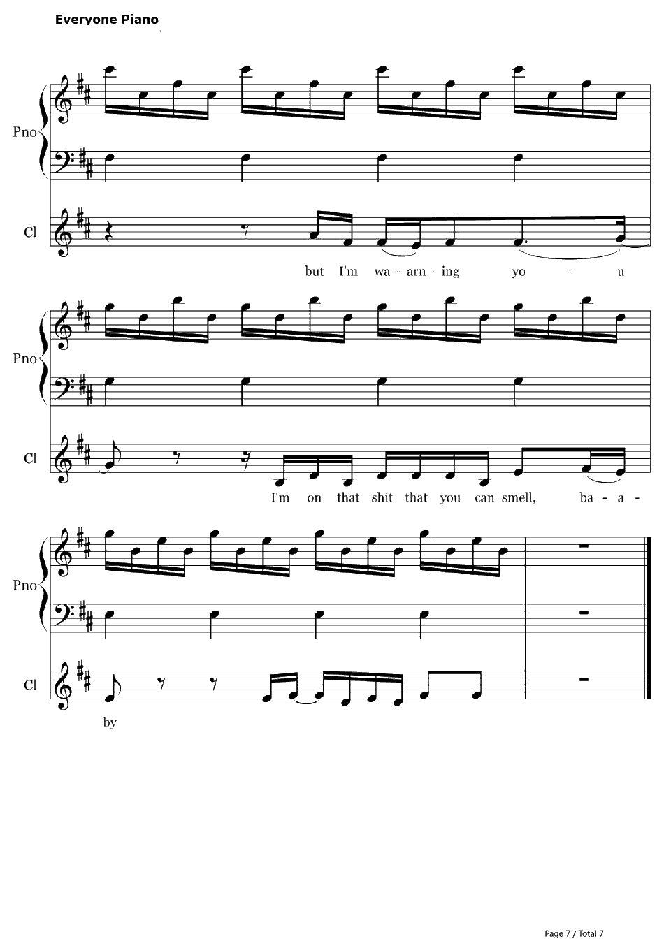 Wicked Games钢琴谱-TheWeeknd　-伴奏7