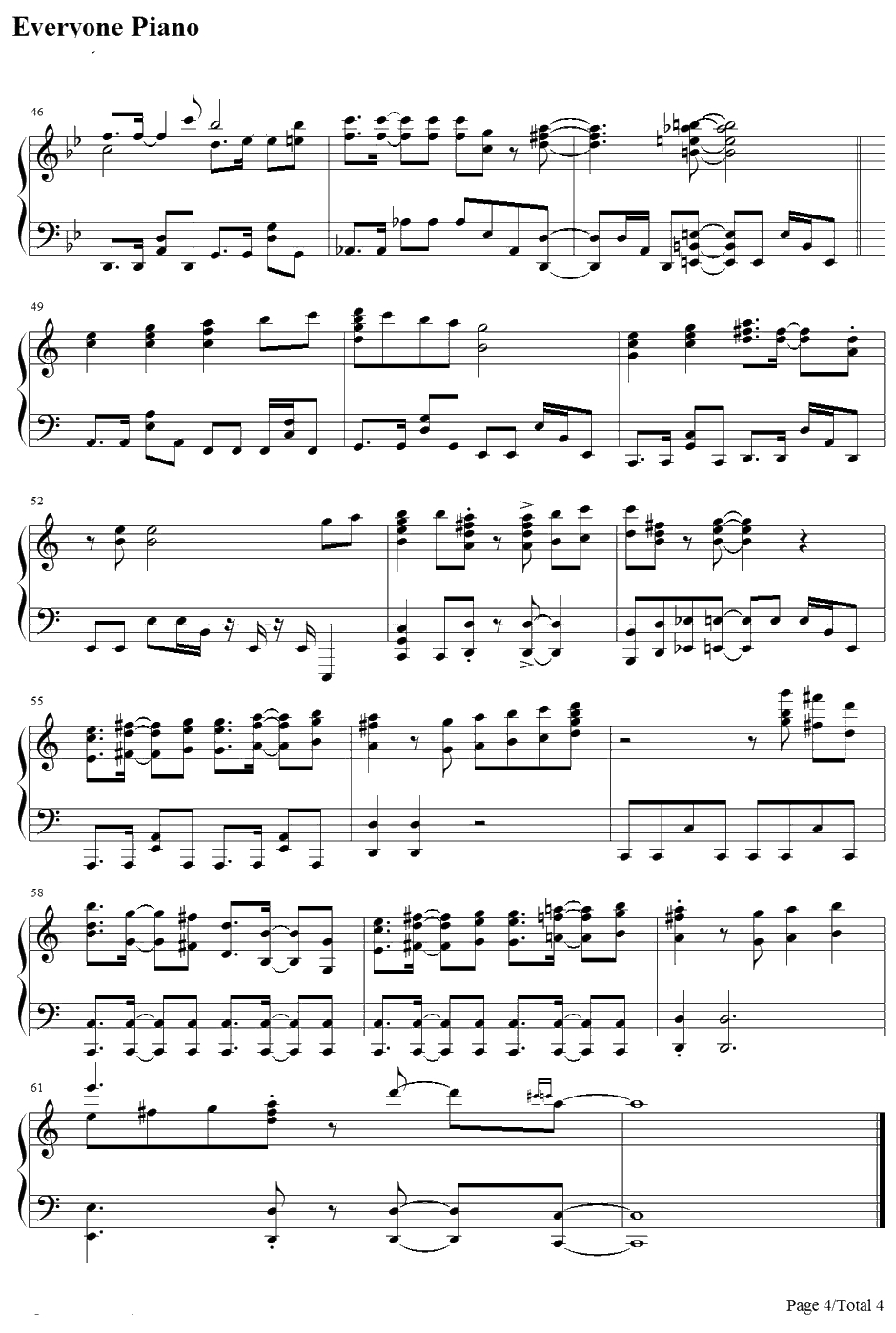 ETERNAL BLAZE钢琴谱-水树奈奈-魔法少女奈叶A'sOP4