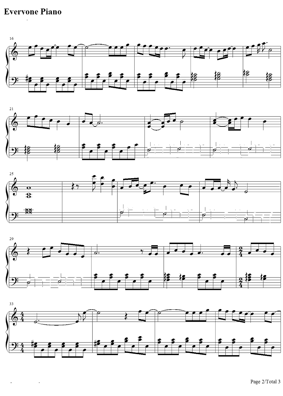 纯心钢琴谱-井上昌己-じゅんしん-井上昌己2