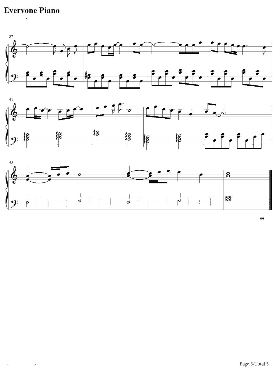 纯心钢琴谱-井上昌己-じゅんしん-井上昌己3