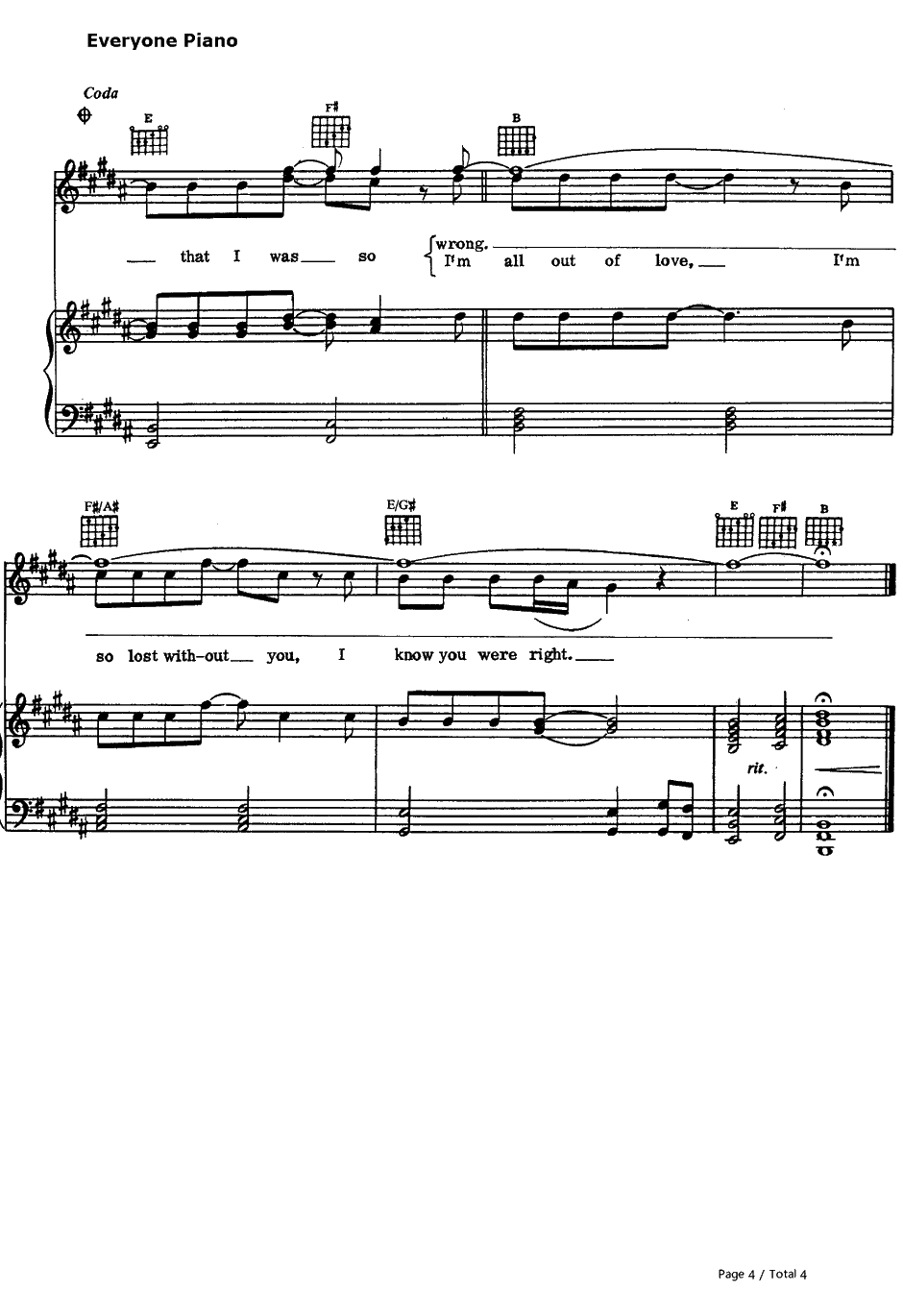 All Out Of Love钢琴谱-AirSupply4