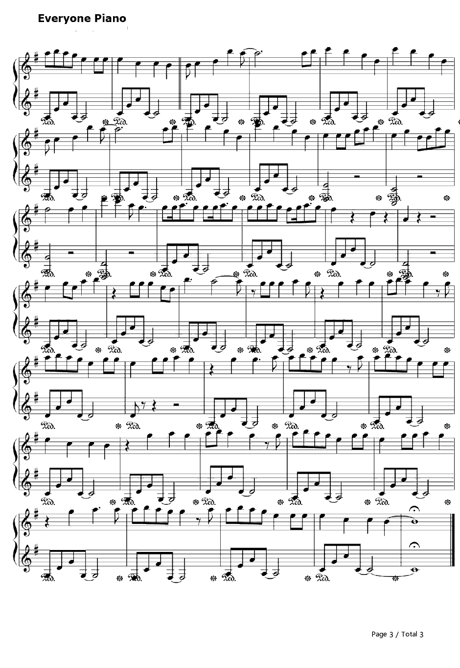 Speak Now钢琴谱-TaylorSwift　泰勒·斯威夫特　3