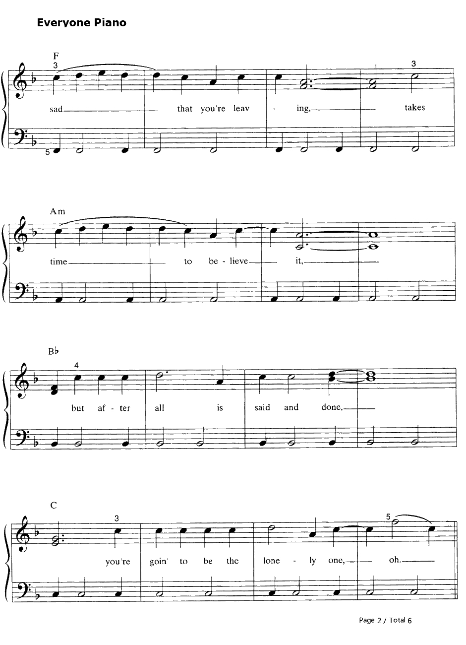 Believe钢琴谱-Cher2