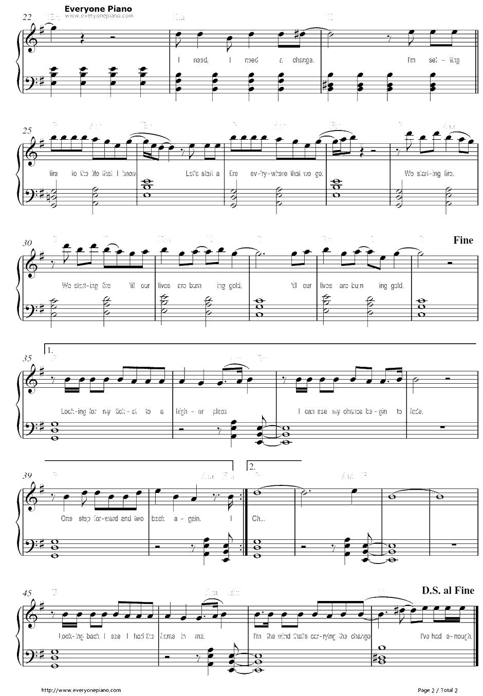 Burning Gold钢琴谱-ChristinaPerri2