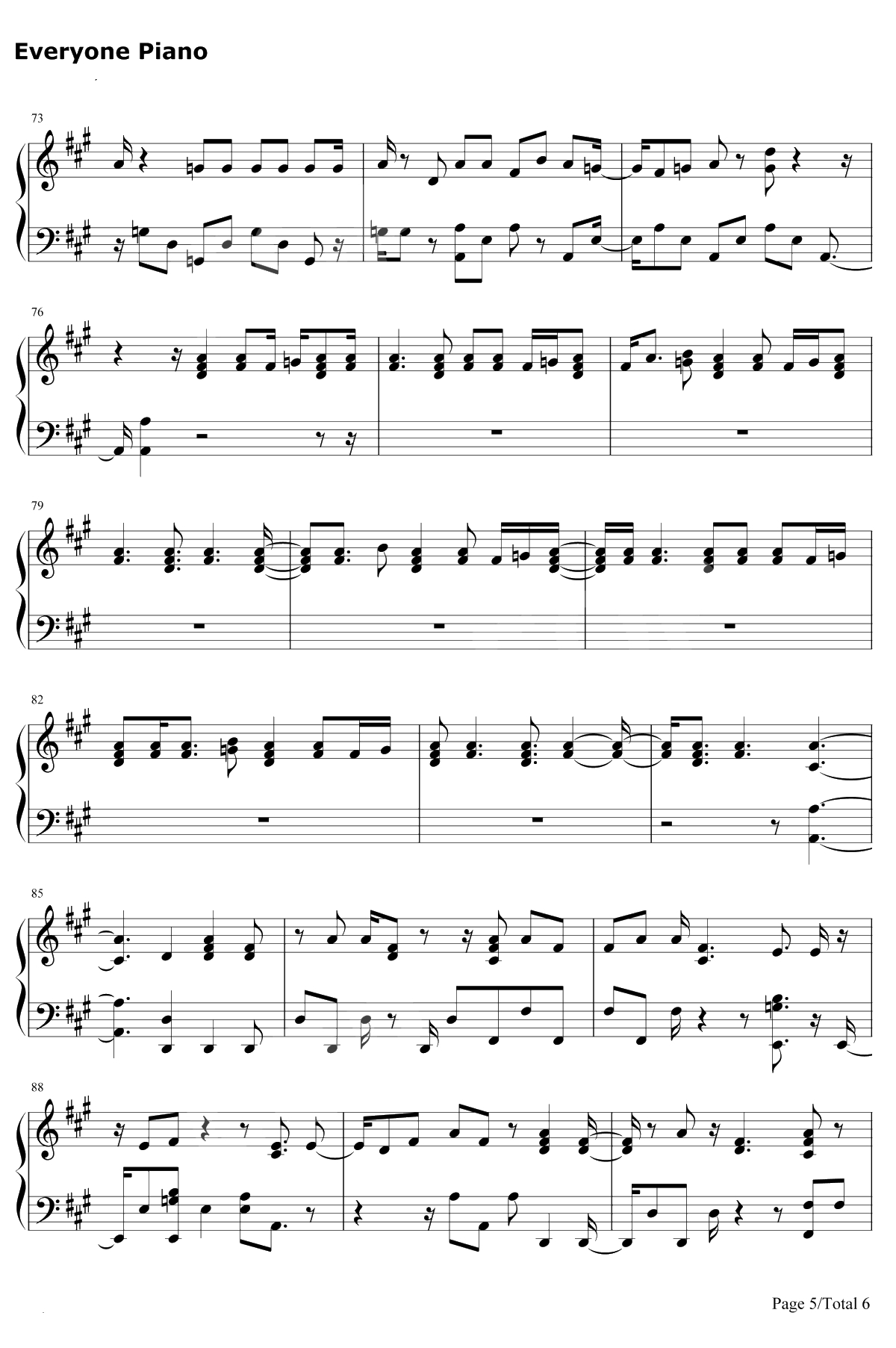 Wake Me Up钢琴谱-TWICE5