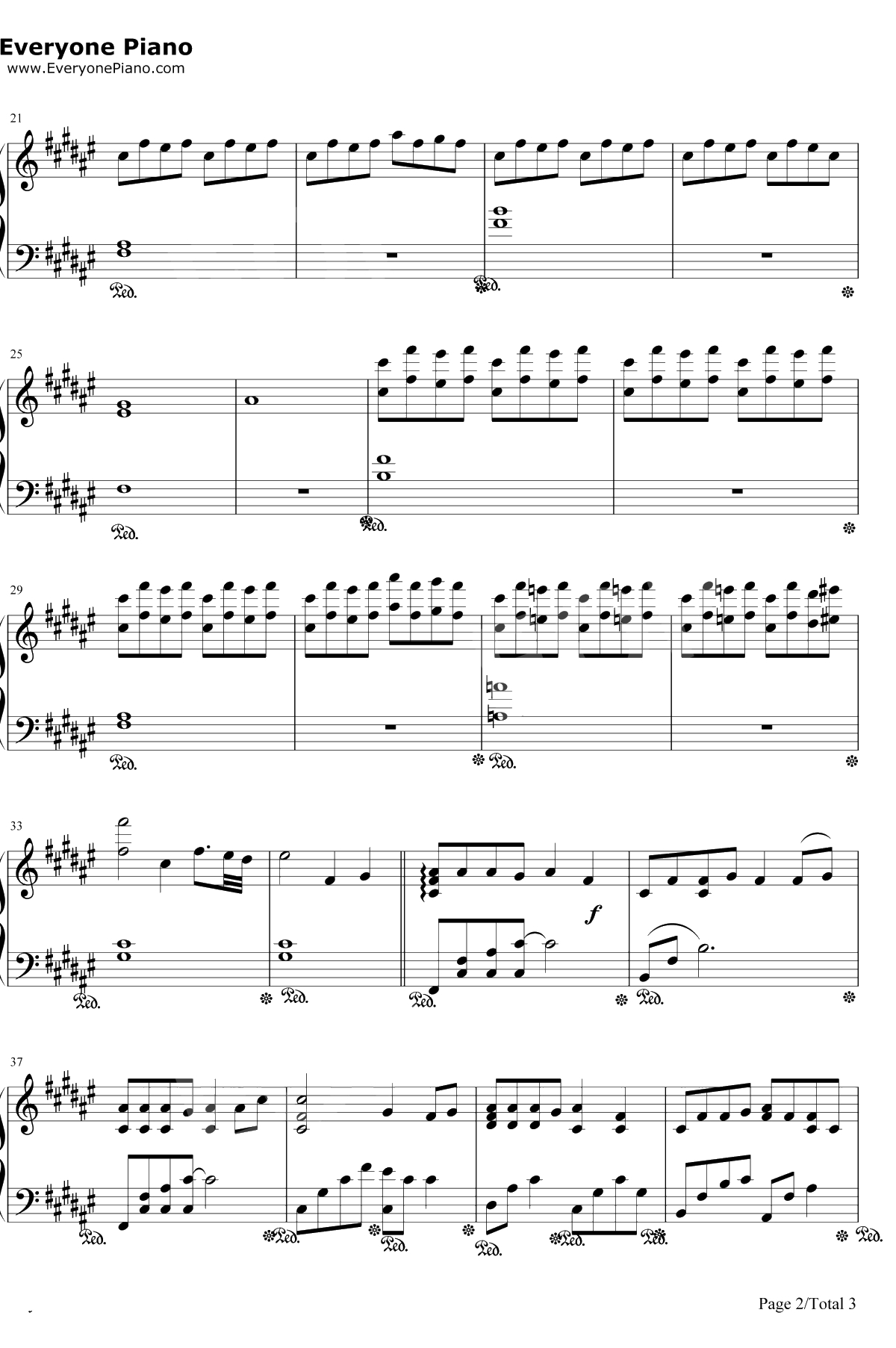 いつかのひかり钢琴谱-霜月はるか2