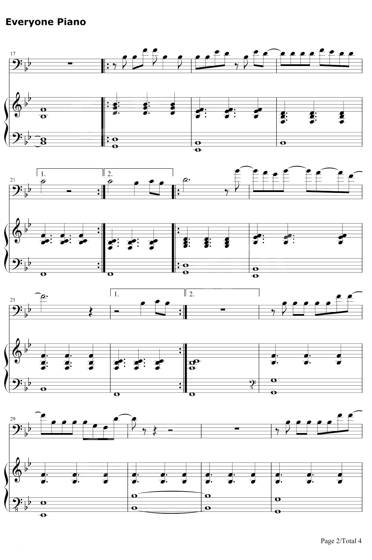 When We're Old钢琴谱-Ieva Zasimauskaitè2