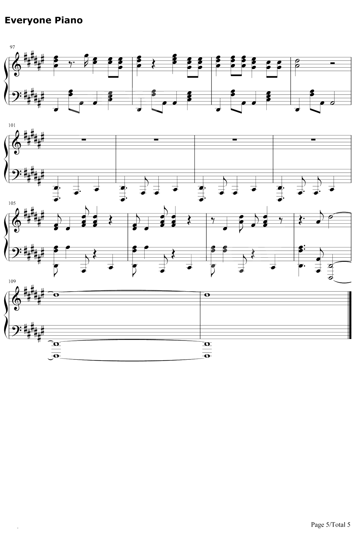 Sangria Wine钢琴谱-Pharrell Williams / Camila Cabello5