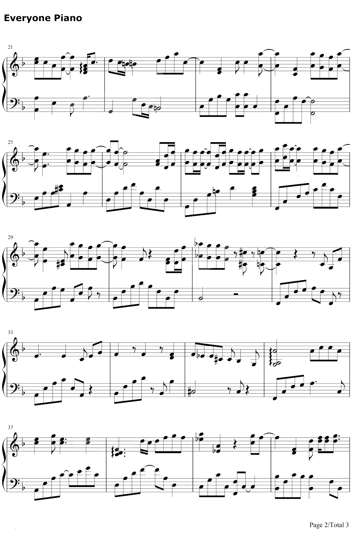 你要的爱钢琴谱-戴佩妮-流星花园片尾曲2