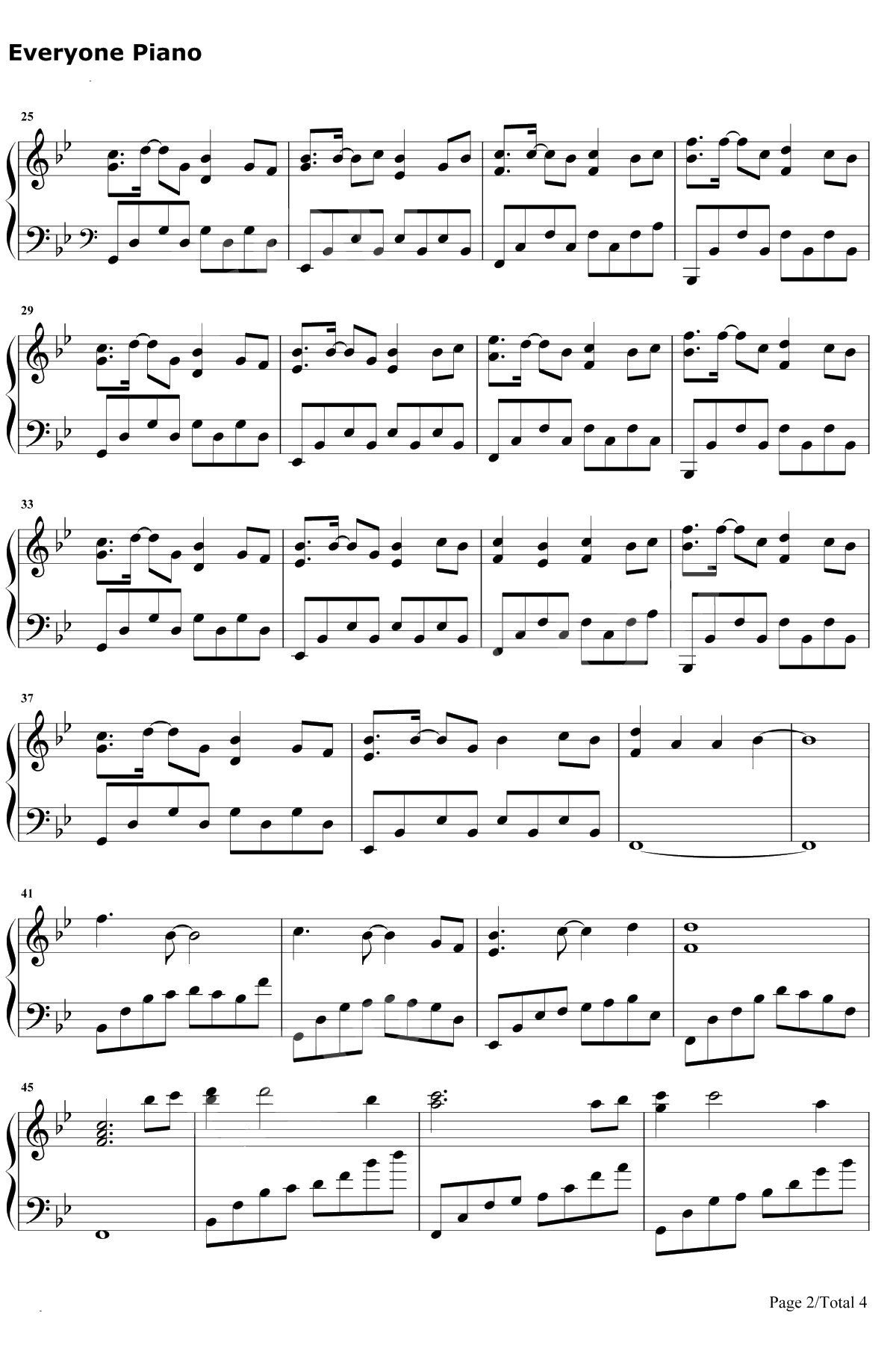 七月上钢琴谱-Jam2