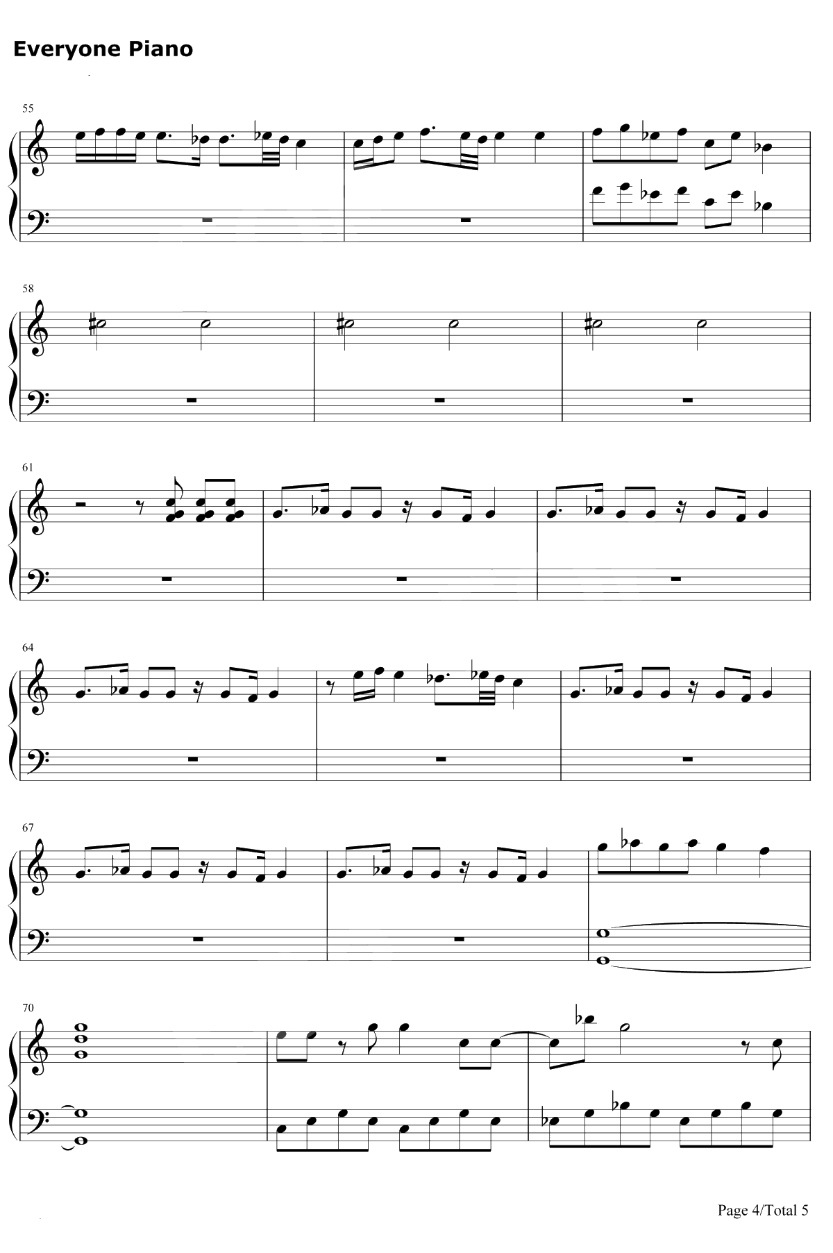 舞娘钢琴谱-蔡依林4