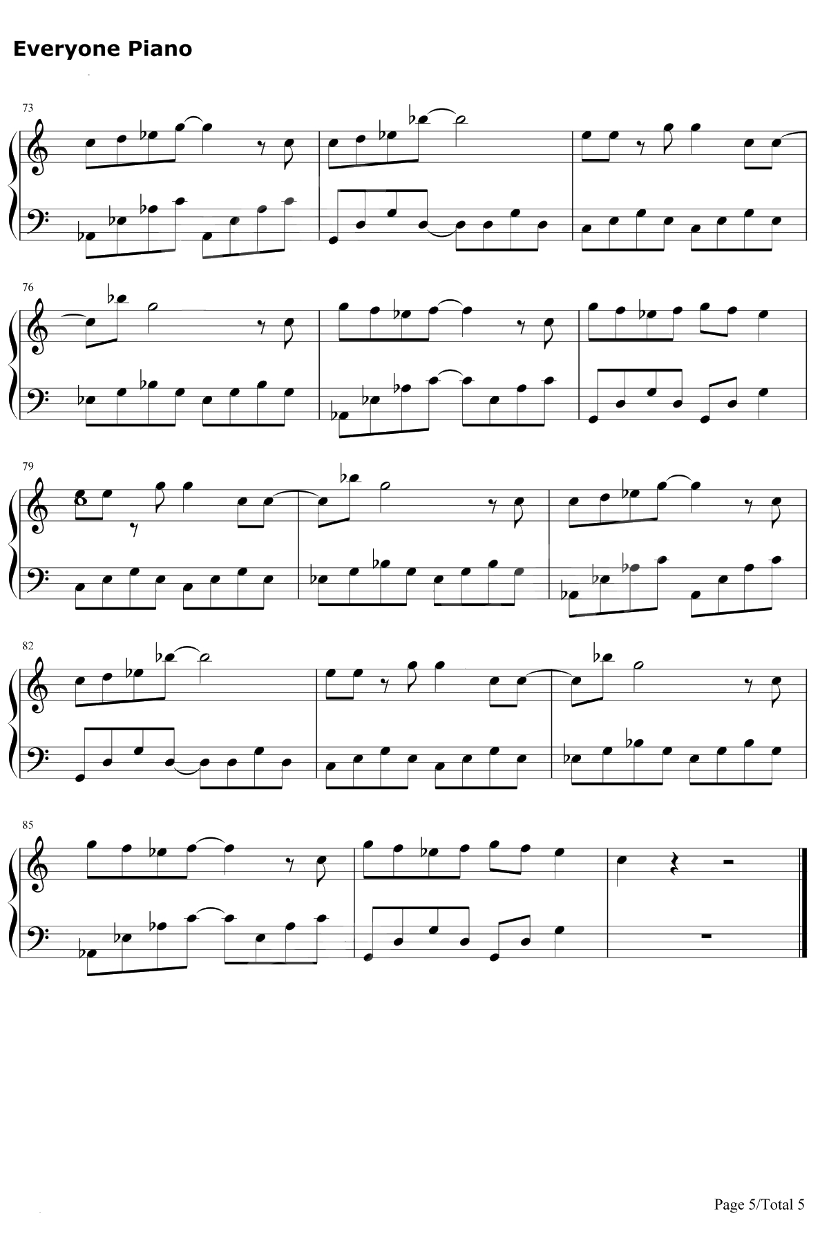 舞娘钢琴谱-蔡依林5