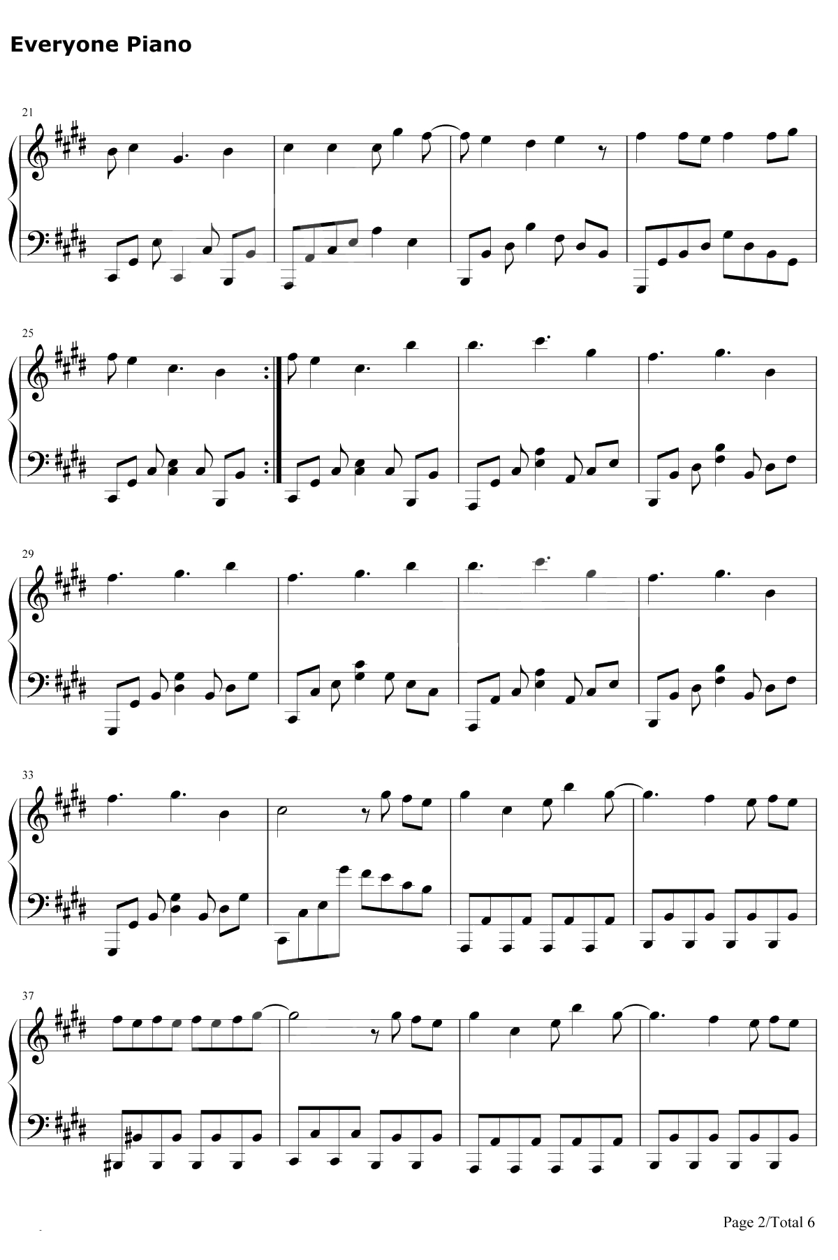 寄明月 钢琴谱-SING女团2