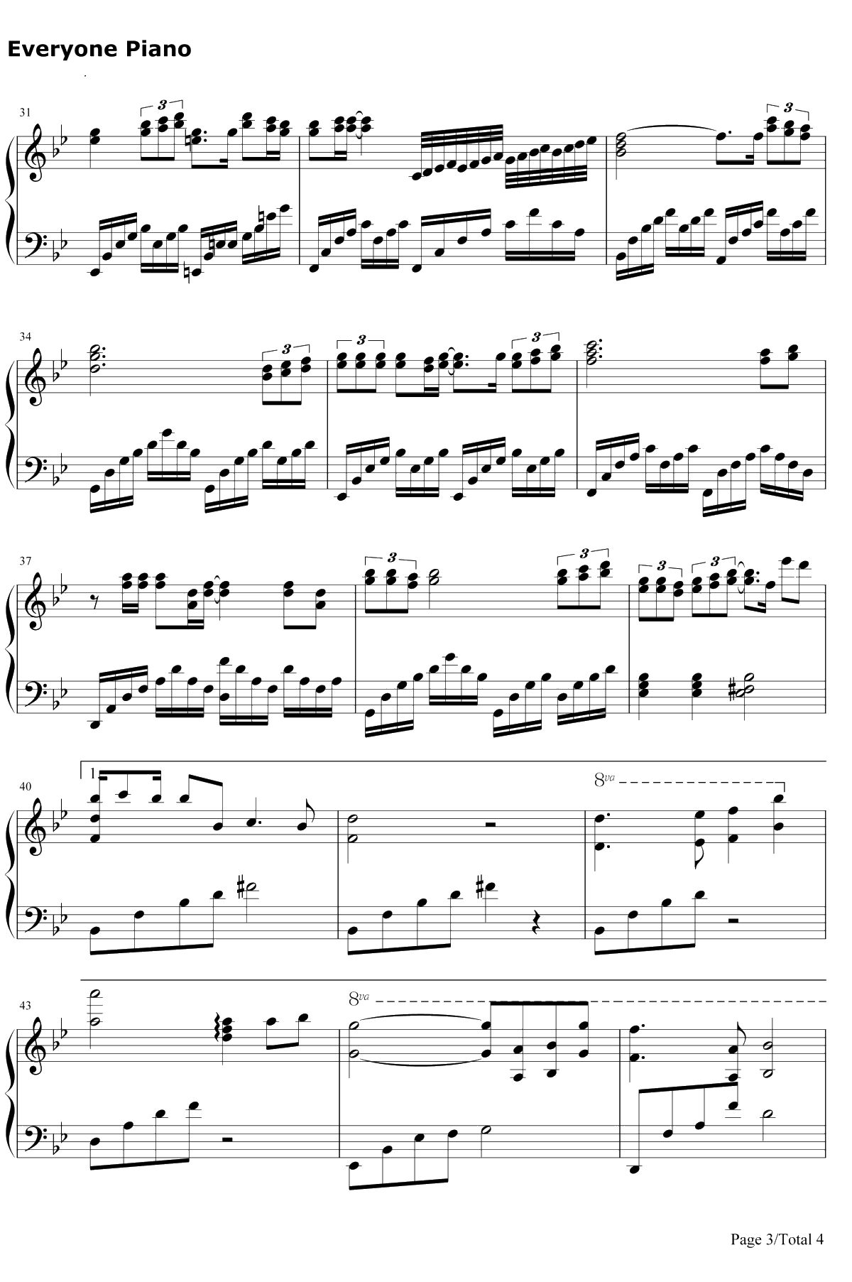 听海钢琴谱-张惠妹-完整版3