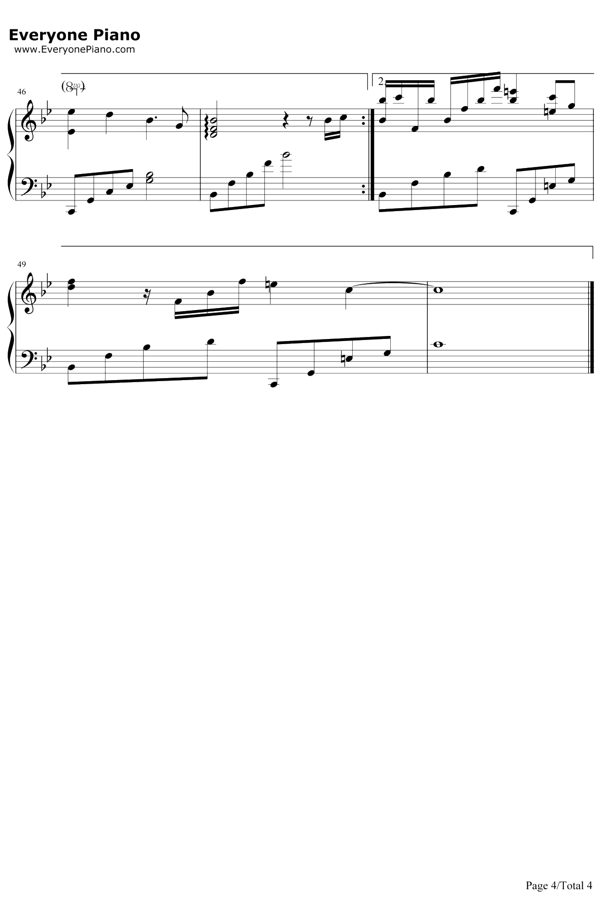 听海钢琴谱-张惠妹-完整版4